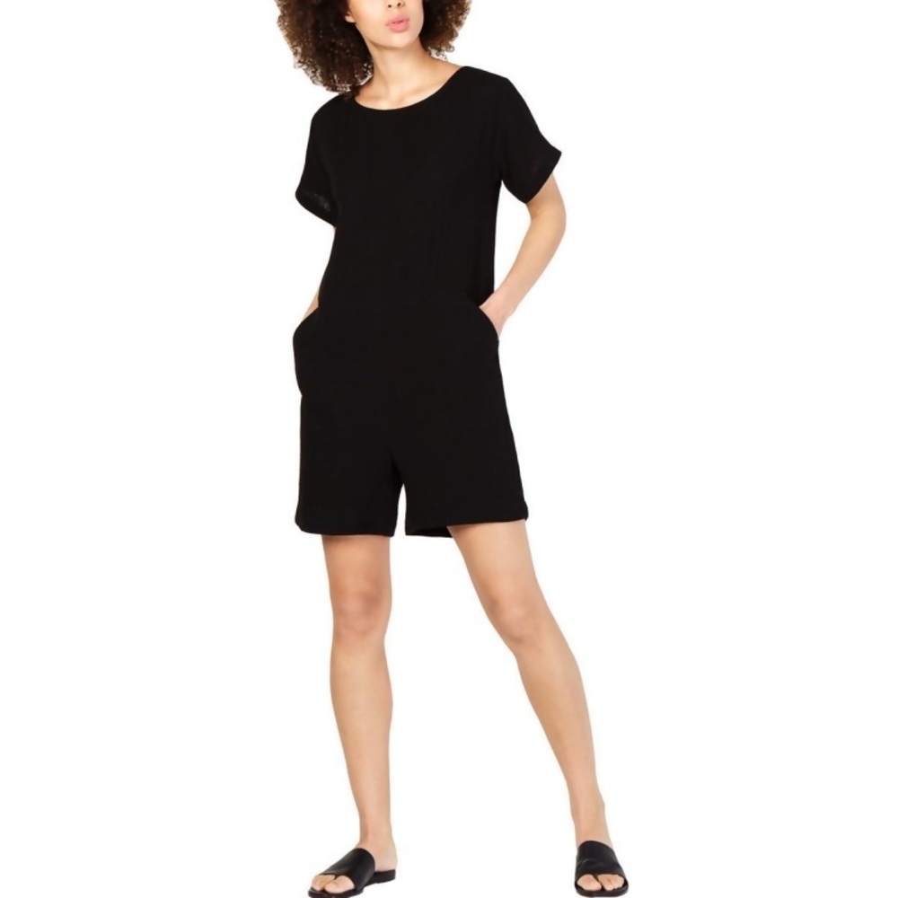 NWT Eileen Fisher Organic Cotton Gauze Romper
